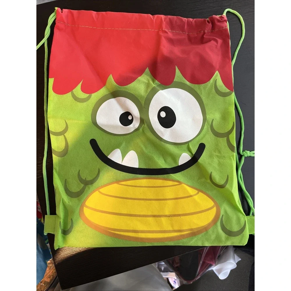 Small‎ Set (7) Silly Monster Drawstring Bags, Apparel Accessories 11.5x15